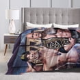 thumbnail image 3 of W-W-E Blanket, Super Soft Throw Blanket For Wrestling Fans, Cozy Flannel Blankets, Warm Blankets For Couch Sofa Bed, 60"X50", 3 of 8