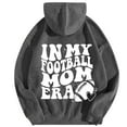 thumbnail image 2 of In My Football Mom Era Hoodies for Women Fall Winter Long Sleeve Graphic Hooded Sweatshirt with Pockets Pullover Tops, 2 of 5