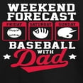 thumbnail image 3 of Instant Message - Celebrate Family - Weekend Forecast Baseball with Dad - Toddler & Youth Long Sleeve Graphic T-Shirt, 3 of 6