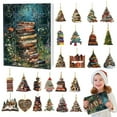 thumbnail image 6 of 2025 Christmas Advent Calendar Personalized Christmas Book Tree Ornament 24 Day Advent Calendar Custom Name Present for Lovers Club Librarian Acrylic Personalize Christmas Tree Ornaments 2D Flat, 6 of 6