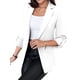 thumbnail image 3 of Blazer de Larga para Mujer, Informal, de Negocios, con Abertura Frontal, para Trabajo y Oficina. M, 3 of 6