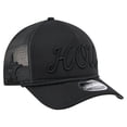 thumbnail image 3 of Men's New Era Black Houston Astros City Initial 9FORTY A-Frame M-Crown Adjustable Trucker Hat, 3 of 5