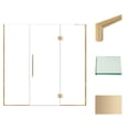 thumbnail image 4 of Transolid EHTF77297610C-T-PC Elizabeth 76" High X 77" Wide Hinged Semi Frameless Shower, 4 of 7