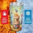 thumbnail image 3 of Cartoon Birthday Cake Tumbler Print 20oz Stainless Steel Coffee Cup with Lid & Straw Double Wall Insulated Tumbler, 3 of 8