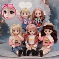 thumbnail image 2 of Dolls 4D Real Eyes With Fashion Clothes,30CM, Birthday Present Soft Wig Plastic Body Head Full Set Kid Toys for Girl Gift heqiyong LED, 2 of 2