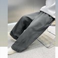 thumbnail image 6 of CAUYDY Kid's Fall Pants Loose Fit Casual Winter Suitable for Medium and Large Boys Sports Pants Sweatpants Trend Dark Gray Sizes 13-14 Years, 6 of 9