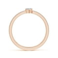 thumbnail image 2 of ANGARA Natural Diamond Split Shank Ring in 14K Rose Gold for Women (Size-5x3mm| Color-I-J| Clarity-I1-I2) | April Birthstone, Anniversary, Jewelry Gift for Women | Natural Diamond Ring, 2 of 8