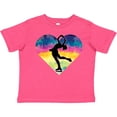 thumbnail image 3 of Inktastic Ice Skating Watercolor Heart Girls Girls Toddler T-Shirt, 3 of 5