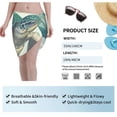 thumbnail image 7 of Kll Watercolor Turtle1 Print Women'S Sarong Coverups Short Bathing Suit Wrap Skirt Beach Wrap Swimsuit Cover Ups, 7 of 7