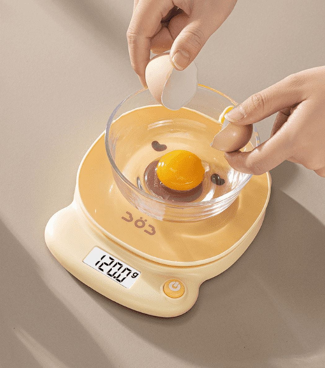 Kitchen High Precision Mini Electronic Scale Gram Scale Household Food Scale Baking Scale Gram Weighing (0-3kg White)
