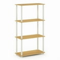 thumbnail image 3 of Furinno TURN-N-TUBE Wood 4-Tier Multipurpose Shelf Display Rack in Beech/Natural, 3 of 8