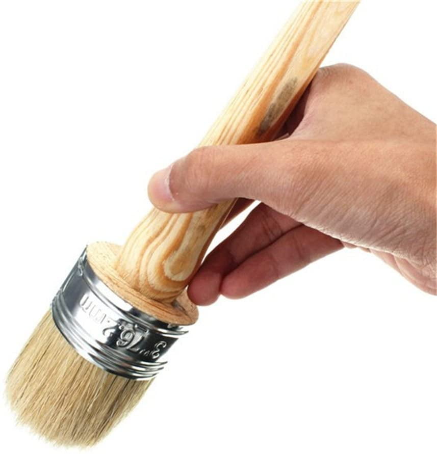 Professional Round Paint & Wax Brush – Perfect for DIY & Chalk