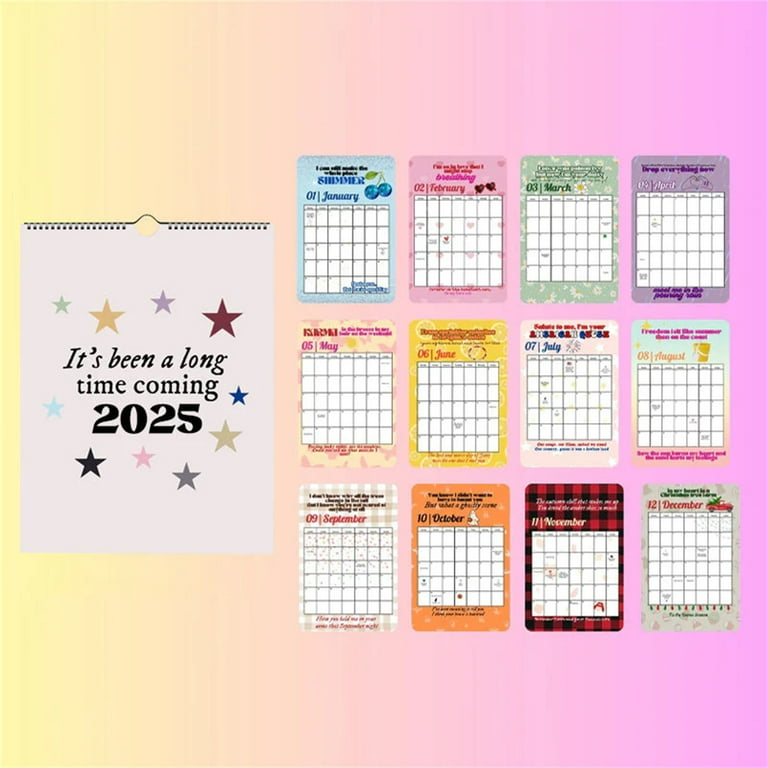 big-sale-piaybook-2025-calendar-official-2025-12-x-24-inch-18-months-monthly-square-wall-calendar-july-2024-december-2025-plastic-music-songwriter-walmart-com
