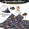 thumbnail image 3 of Colorful Halloween Ghosts Skulls and Pumpkins Toddler Nap Mats for Kids Preschool,50"x20" Sleeping Mat Bag or Kids,Toddler Sleeping Bag,Toddler Nap Mat or Daycare, 3 of 6