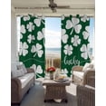 thumbnail image 3 of St. Patrick's Day Blackout Curtains 54 Inch Length 2 Panels Set for Living Room Bedroom, Green White Leaves Farmhouse Modern Art Room Darkening Window Curtains Thermal Black Out Curtain 52"x54", 3 of 8