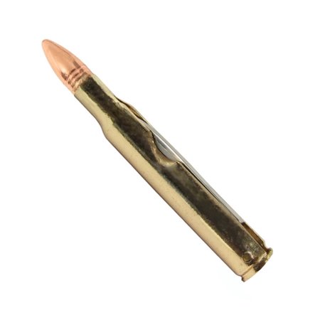 Folding Rifle - .308 Long Range Rifle Bullet Shaped Folding Pocket Knife Hunting Camping Gift