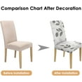 thumbnail image 5 of Chair Cover Set of 6, Set Covers for Chair, Removable and Washable Dining Room, Living Room, Office 6 Packs. Suitable for Home, Hotel, Banquet or Party., 5 of 6