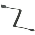 thumbnail image 1 of Micro HD Multimedia Coiled Cable, OD4.0 1.2m 8K60Hz High Transmission Rate  Flexibility Multimedia Interface Female Spring Cable  for Digital Camera Straight Head, 1 of 7
