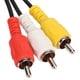 thumbnail image 3 of Cable Mini DIN de 10 pines a 3 RCA macho a macho, Cable adaptador de vídeo de señal clara para proyector de Monitor de TV de 5,9 pies, 3 of 8