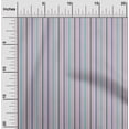 thumbnail image 1 of oneOone Georgette Viscose Fabric Multicolor Stripe Print Fabric BTY 42 Inch Wide, 1 of 1