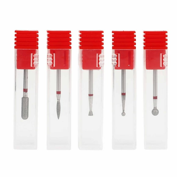 5 Type Nail Art Manicure Drill Bits Nail Drill Bits Pedicure Manicure Grinding Head Portable Polishing Accessory