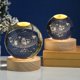thumbnail image 3 of Fiudx Bola de Cristal Planetaria Brillante, Diseño de Galaxia de Astronauta, Luz Nocturna Rgb Cálida, Lámpara de Noche con Alimentación Usb, Elegante Decoración para El Hogar, Idea de Regalo Única, T, 3 of 3