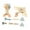 small, variant on Nut Disassembly Toy Cognitive Development Creative Cognitive Wooden Tool Set for small