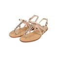 thumbnail image 5 of New Women Wild Diva Clover-24 Patent Rhinestone Slingback Bow Thong Sandal Size, 5 of 5