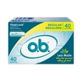 thumbnail image 1 of o.b. Original Non-Applicator Tampons Regular Absorbancy, 1 of 10
