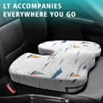 thumbnail image 4 of Premium Hawaiian Pattern Memory Foam Seat Cushion Ergonomic Chair Pad for Office Chair, Car, Airplane & Bleachers Sciatica, Tailbone Hip & Back Pain Relief - Chair Cushion for Long Office Workers., 4 of 5