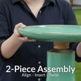 thumbnail image 5 of Sunnydaze Classic Freestanding Ceramic Outdoor Bird Bath, UV-Resistant Seafoam Finish, 5 of 17