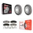 thumbnail image 1 of Transit Auto Front Coated Disc Brake Rotors and Semi-Metallic Pads Kit for Car Saturn Vue Chevrolet Equinox Pontiac Torrent KGS-100022, 1 of 11
