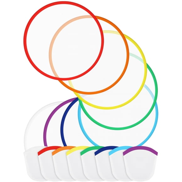 Ventilador plegable Gejoy, 24 unidades, portátil colorido, de 9,8 pulgadas