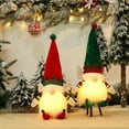 thumbnail image 2 of 2 Pack Lighted Christmas Gnomes,Handmade Plush Santa Gnome, LED Light Up Scandinavian Swedish Tomte Toy Holiday Present, Battery Operated Xmas Gifts Winter Mantle Tabletop Decor, 2 of 9
