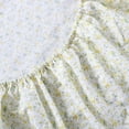 thumbnail image 6 of Laura Ashley - Queen Sheets, Cotton Percale Bedding Set, Lightweight & Breathable Home Decor (Evie Yellow, Queen), 6 of 10
