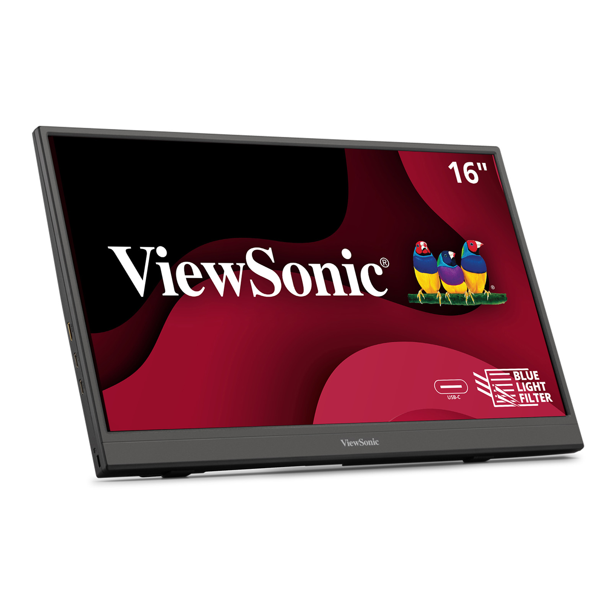 ViewSonic, VA1653, IPS Portable Monitor, FHD, 0.7 Inch Depth, Black/16", 1 Each