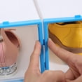 thumbnail image 3 of 6pcs Plastic Shoe Box Stackable Foldable Shoe Organizer Drawer Storage Case With Flipping Clear Door Ladies Men, 3 of 5