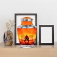 thumbnail image 4 of MUKTIVE Ice Hockey Burial Urn for Human Ashes Men & Women, Orange Urns for Cremation, Large Decorative Urns for Female, Burial Cremains Ash Holder, 10 Inch, 4 of 7