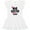 AA-White, variant on Inktastic Big Sister Again with Bow and Arrow Girls Toddler Dress