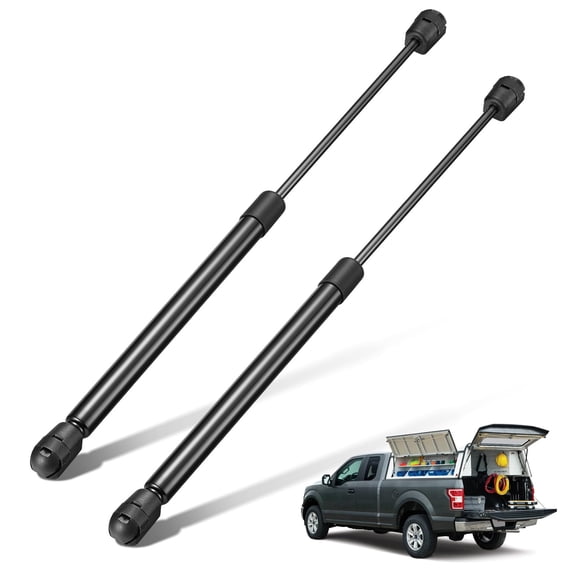 BDFHYK C16-19568 16 inch 40Lbs/178N Gas Strut Lift Support for are Leer Topper Rear Window, Truck Bed Cover, Cabinet lid Door, Trap Door, Outdoor Bench, shed Window, Set of 2