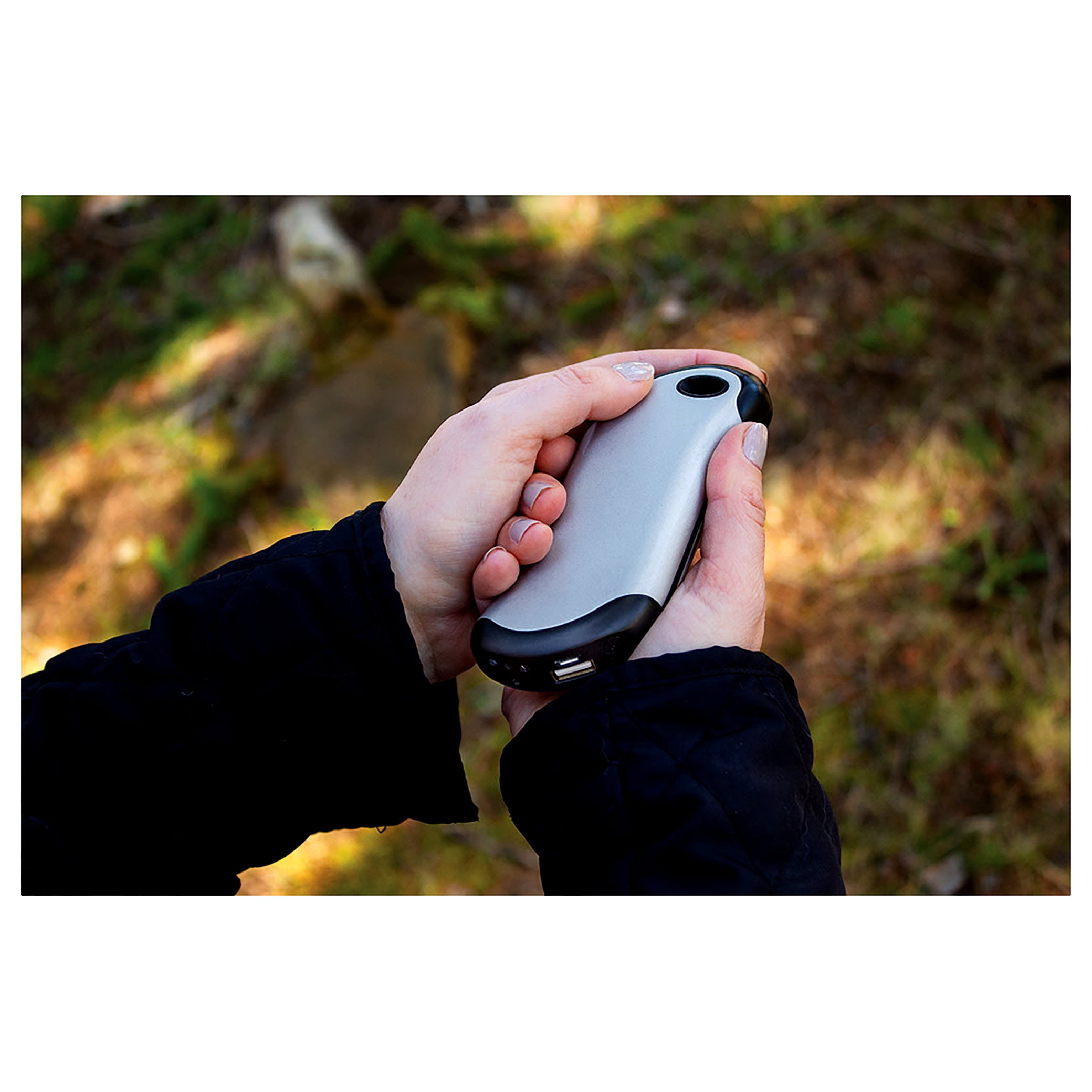 Zippo Silver HeatBank 9s Rechargeable Hand Warmer