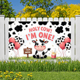 thumbnail image 5 of Cute Cow Birthday Banner for Kid's First Birthday Party Animal Theme Backdrop For Photoshoot, 5 of 8