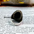 thumbnail image 4 of Inisha Creation Lapis Lazuli Signet Ring: 925 Sterling Silver, Handmade, 4 of 9