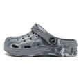 thumbnail image 2 of Ballaza Kids Camo Garden Clogs - Comfortable, Colorful Slip-On Clog Mules for Boys and Girls - Perfect for Beach, Pool, and Everyday Wear,Grey/White,Todder 6, 2 of 7