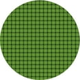 thumbnail image 1 of Ahgly Company Machine Washable Indoor Round Transitional Deep Emerald Green Area Rugs, 6' Round, 1 of 7