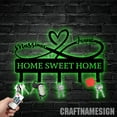 thumbnail image 4 of Craftnamesign Custom Infinity Heart Metal Key Holder, Metal Coat Rack, Metal Key Hanger, 4 of 5
