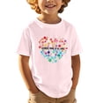 thumbnail image 3 of T-shirt Fille Col Rond Manches Courtes Chandails Garçons Tenues d'Été pour Filles Tenues 13-14 Ans, 3 of 5