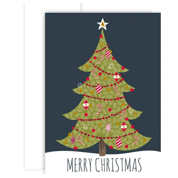 Masterpiece Studios Holiday Collection 12 Cards / 12 Envelopes, Delightful Tree - Walmart.com ...