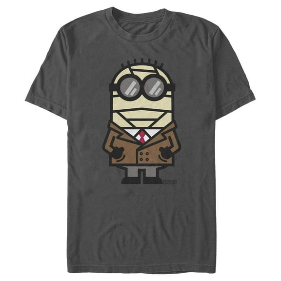 Men's Despicable Me Minions Invisible Min  Graphic Tee Charcoal 3X Large