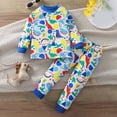 thumbnail image 2 of UAYOTSE Toddler Kids Boys Girls Cotton Fit Sleepwear Pajamas 2pcs Pjs Set,Sizes 3-6 Months, 2 of 4